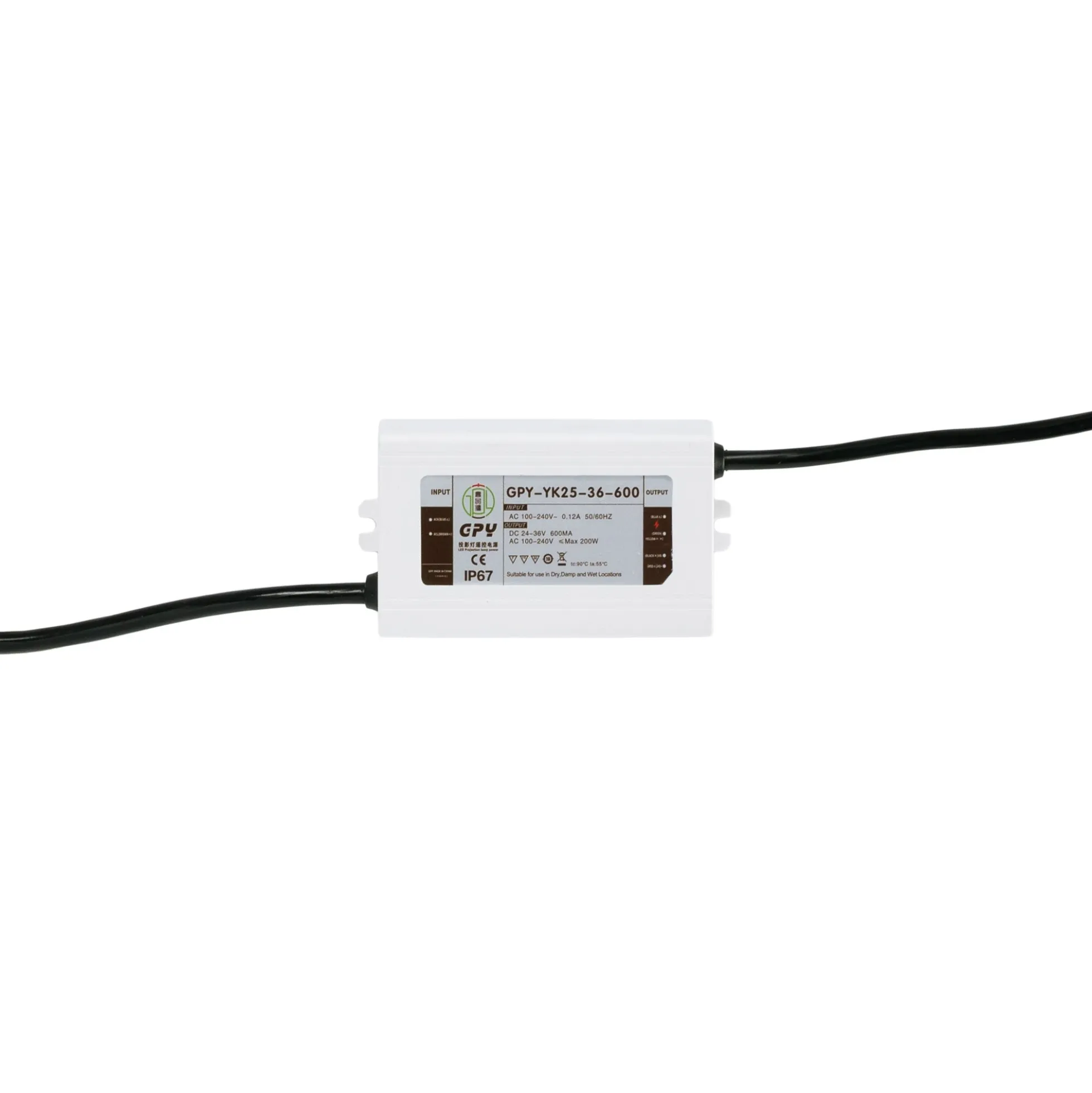 Proyector de logos LED GOBO 20W rotativo exterior - Óptica 20° - IP65