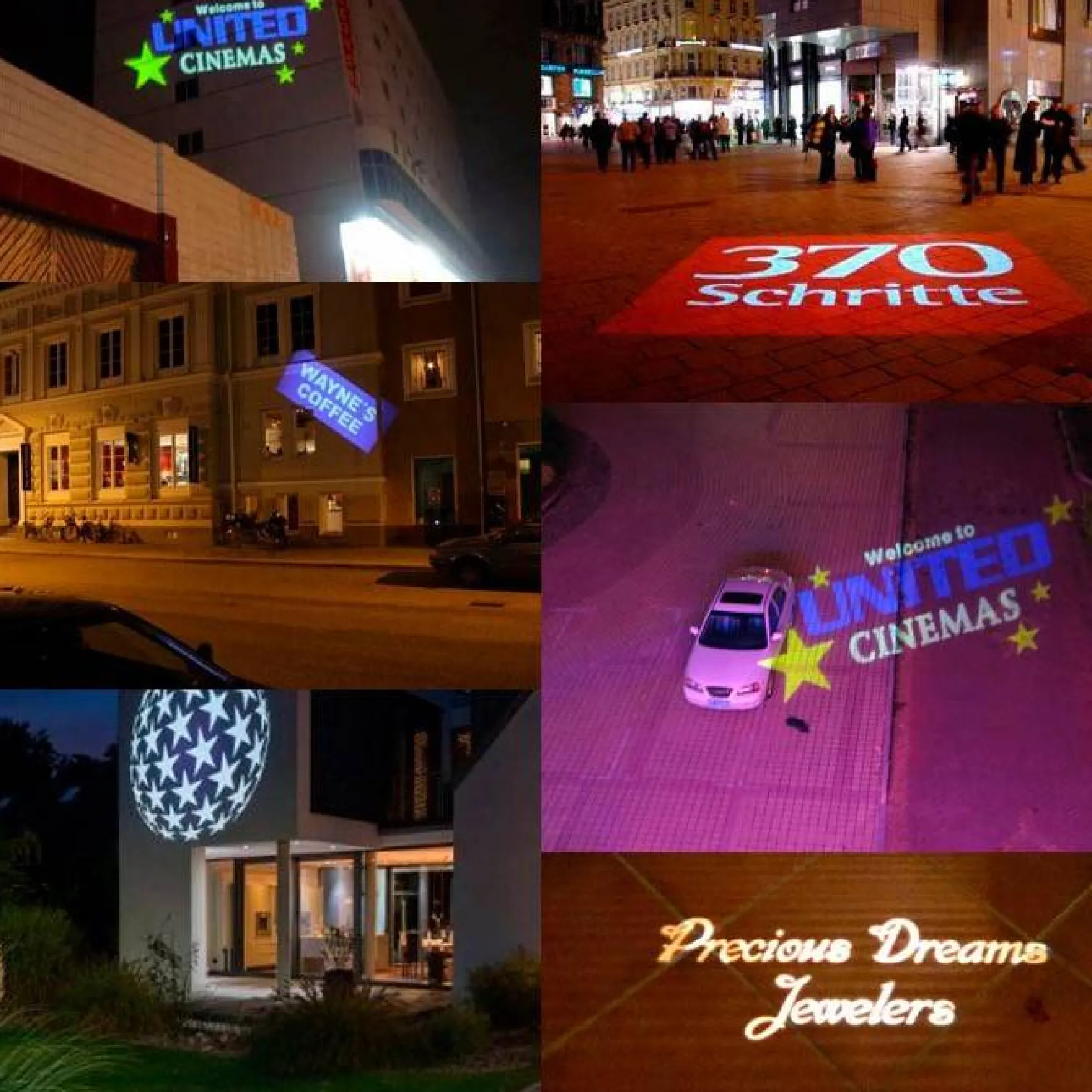 Proyector de logos LED GOBO 60W rotativo exterior - IP65