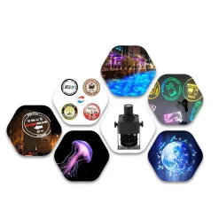 Proyector de logos LED GOBO 100W rotativo exterior - Óptica 20° - IP65