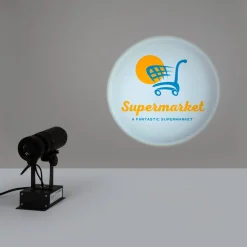 Proyector de logos LED GOBO 35W rotativo interior - Óptica 18° - IP20