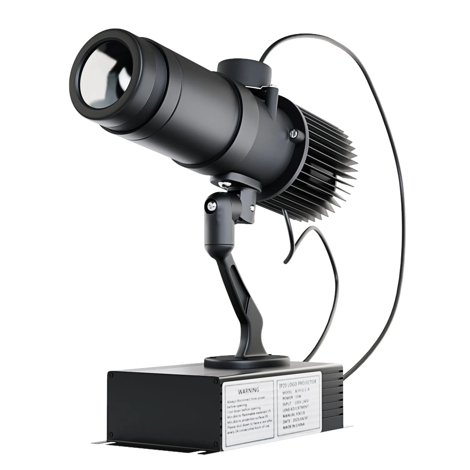 Proyector de logos LED GOBO 55W Rotatorio- Interior - Óptica 20° -IP20