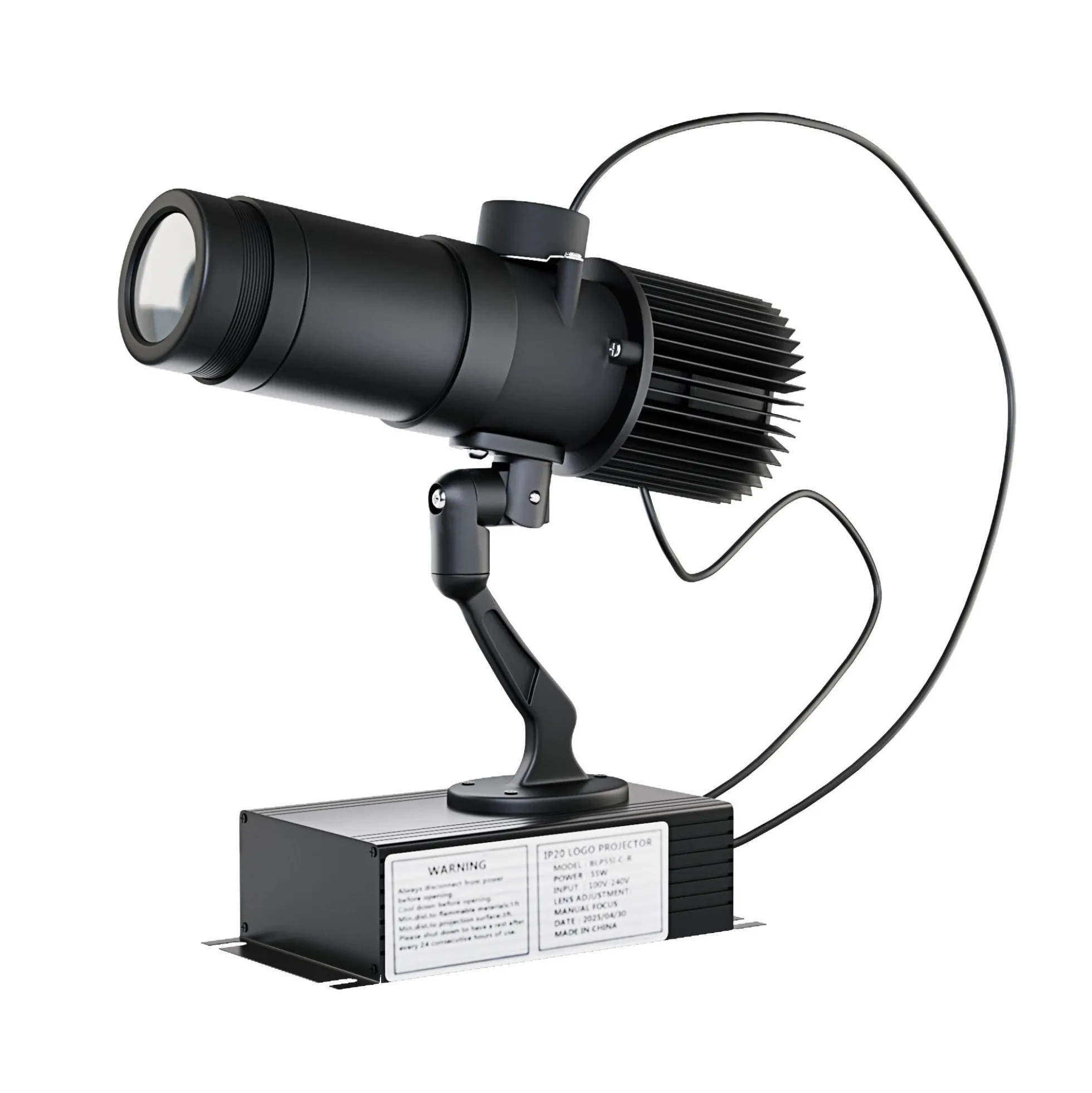 Proyector de logos LED GOBO 55W Rotatorio- Interior - Óptica 20° -IP20