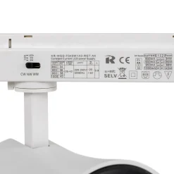 Proyector LED arquitectónico para carril monofásico CCT - 40W - CRI 90