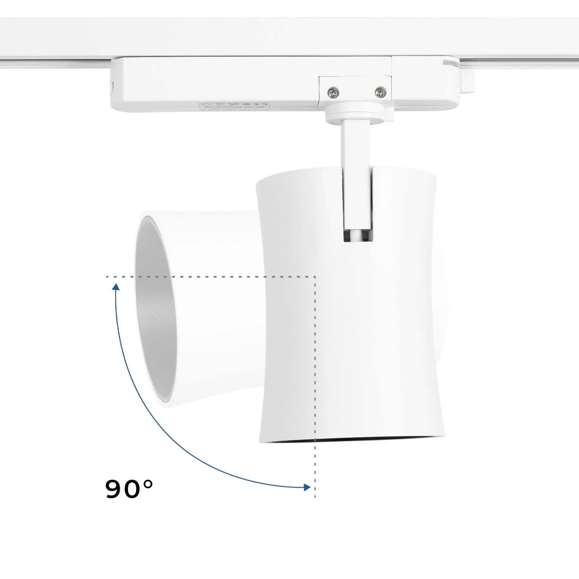 Proyector LED arquitectónico para carril monofásico CCT - 40W - CRI 90