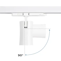 Proyector LED arquitectónico para carril trifásico CCT - 20W - CRI 90 - Driver KGP