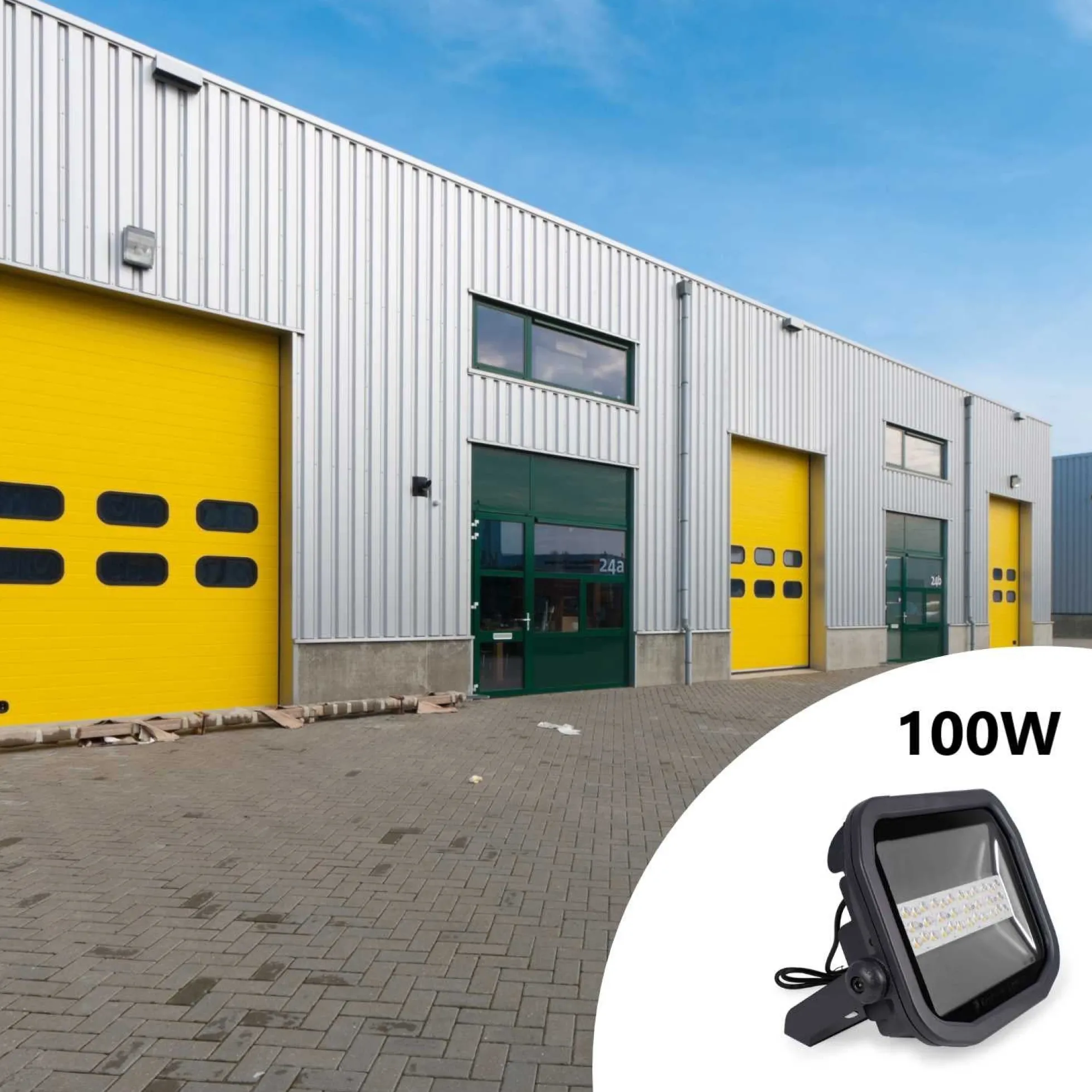 Proyector LED asimétrico exterior 100W - 12500lm - IP65