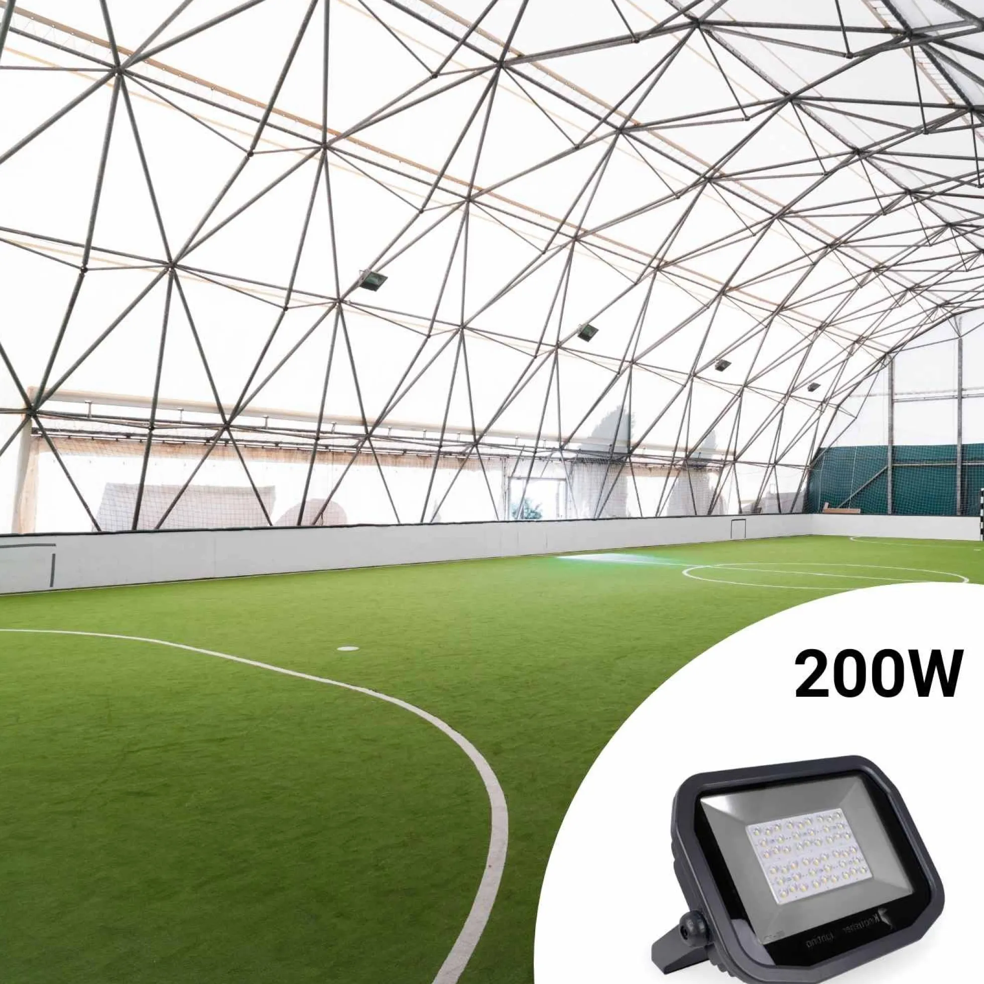 Proyector LED asimétrico exterior 200W - 26000lm - IP65