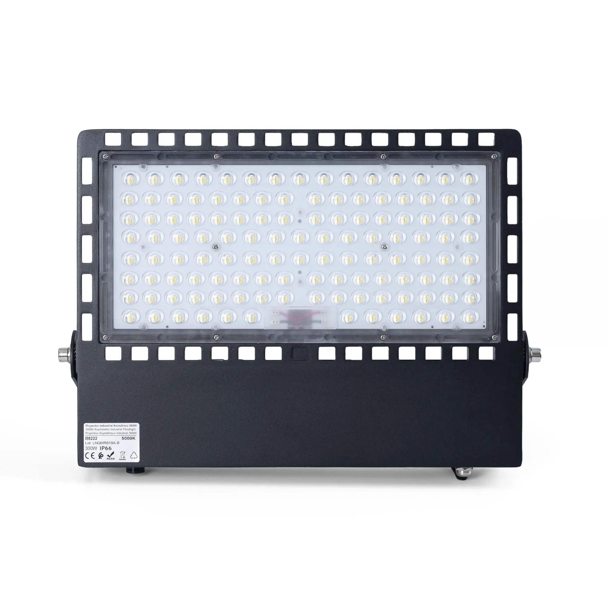 Proyector LED asimétrico exterior 300W - 140lm/W- IP66