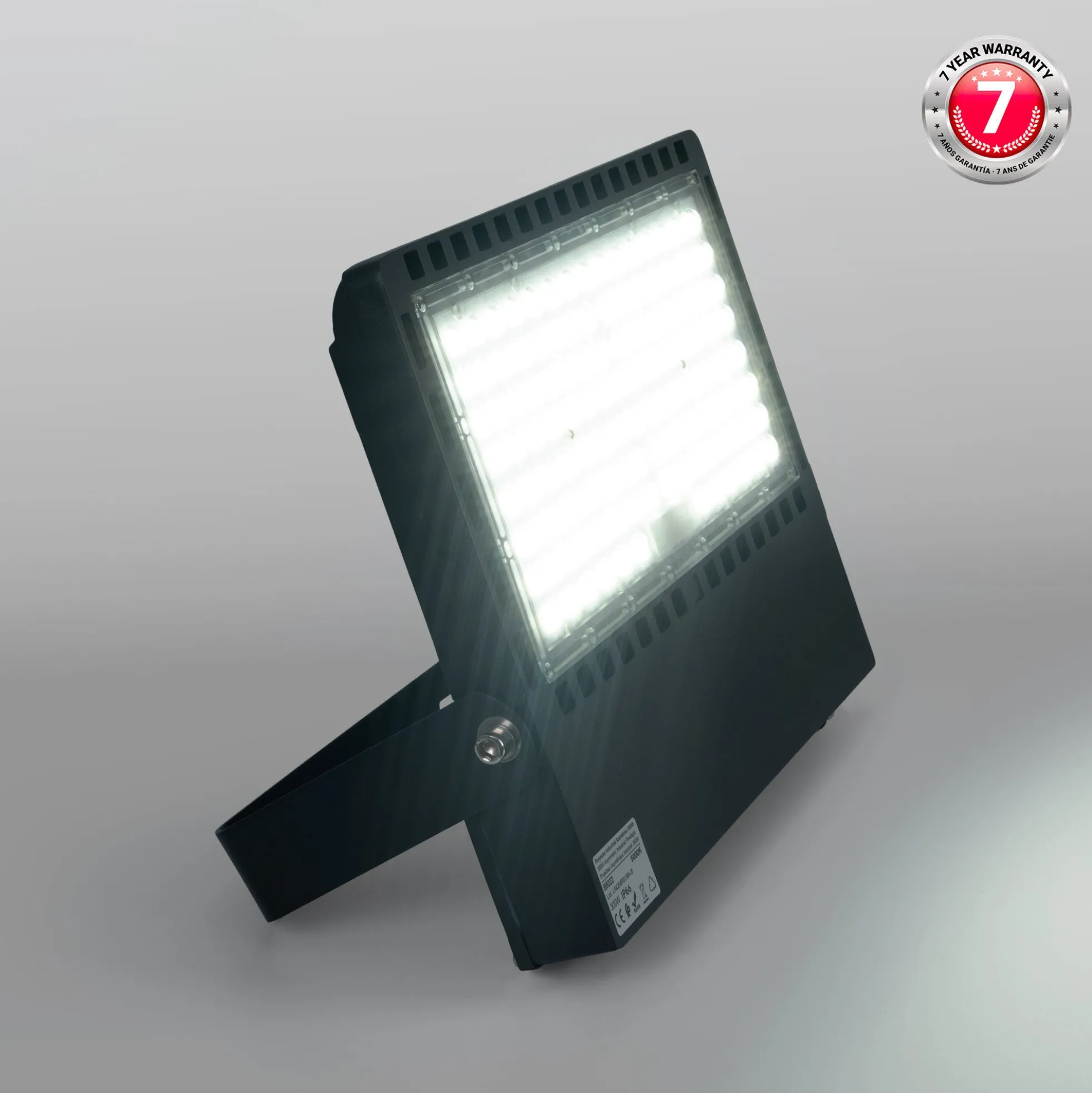 Proyector LED asimétrico exterior 300W - 140lm/W- IP66