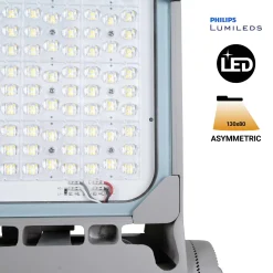 Proyector LED asimétrico exterior 600W - Regulable 1-10V - 160lm/W - IP66
