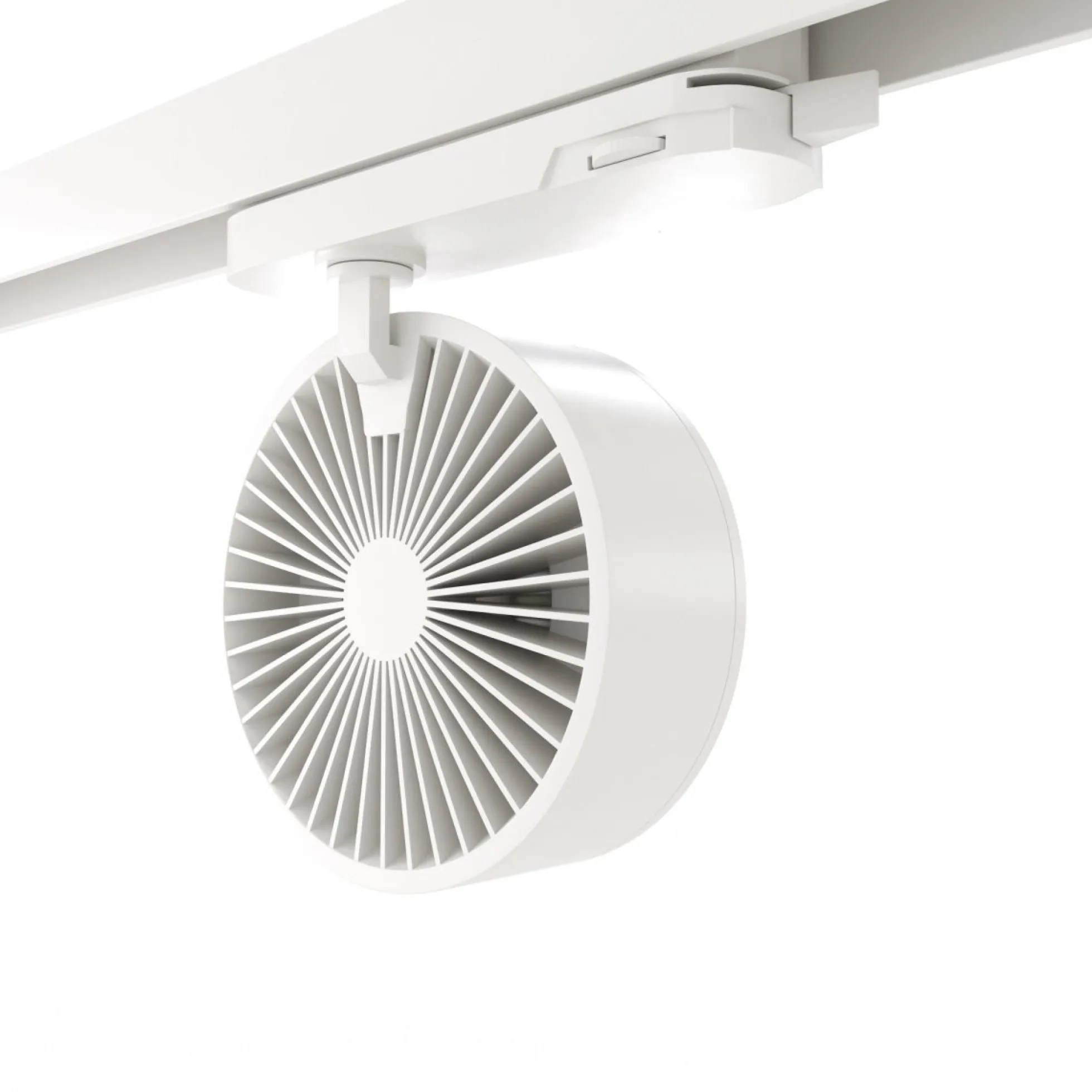 Proyector LED circular para carril trifásico 35W - ZOOM 15º- 45º - 4000K - CRI 90