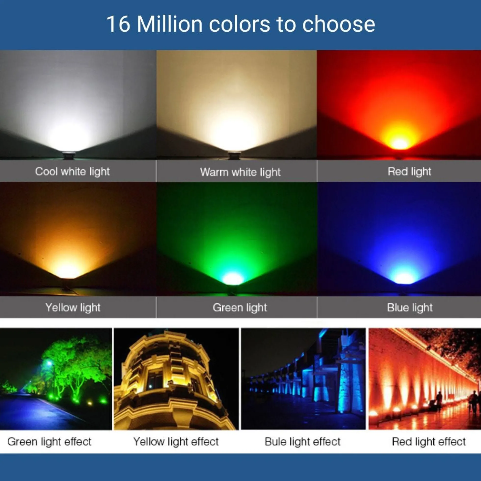 Proyector LED de exterior RGB+CCT - 10W - RF/WiFi - IP65 -Mi-Light