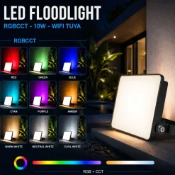 Proyector LED de exterior - RGBCCT - 10W - control WIFI/TUYA APP - IP65