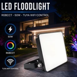 Proyector LED de exterior - RGBCCT - 50W - control WIFI/TUYA APP - IP65