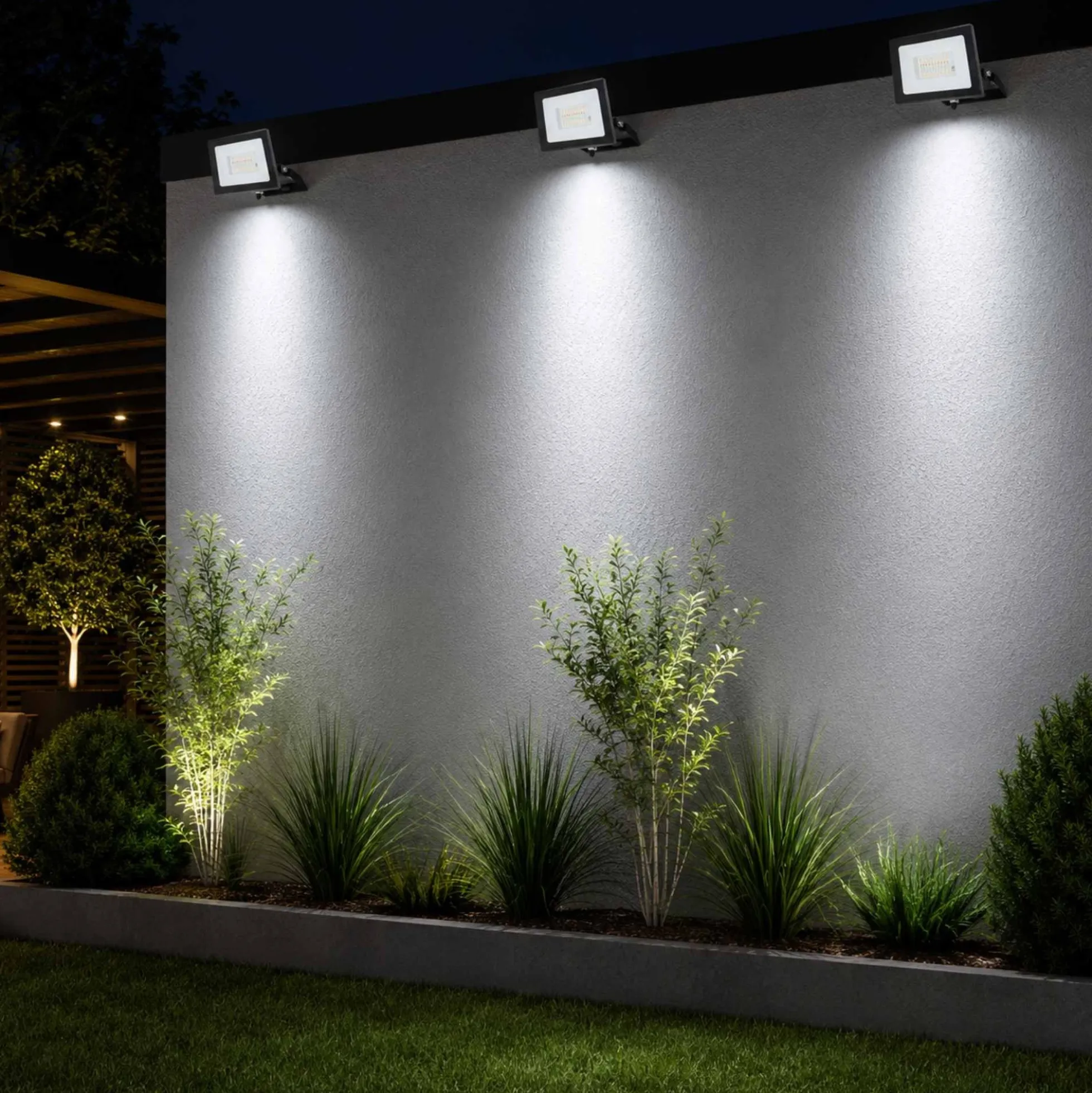 Proyector LED de exterior - RGBCW - 30W - mando a distancia IR - IP65