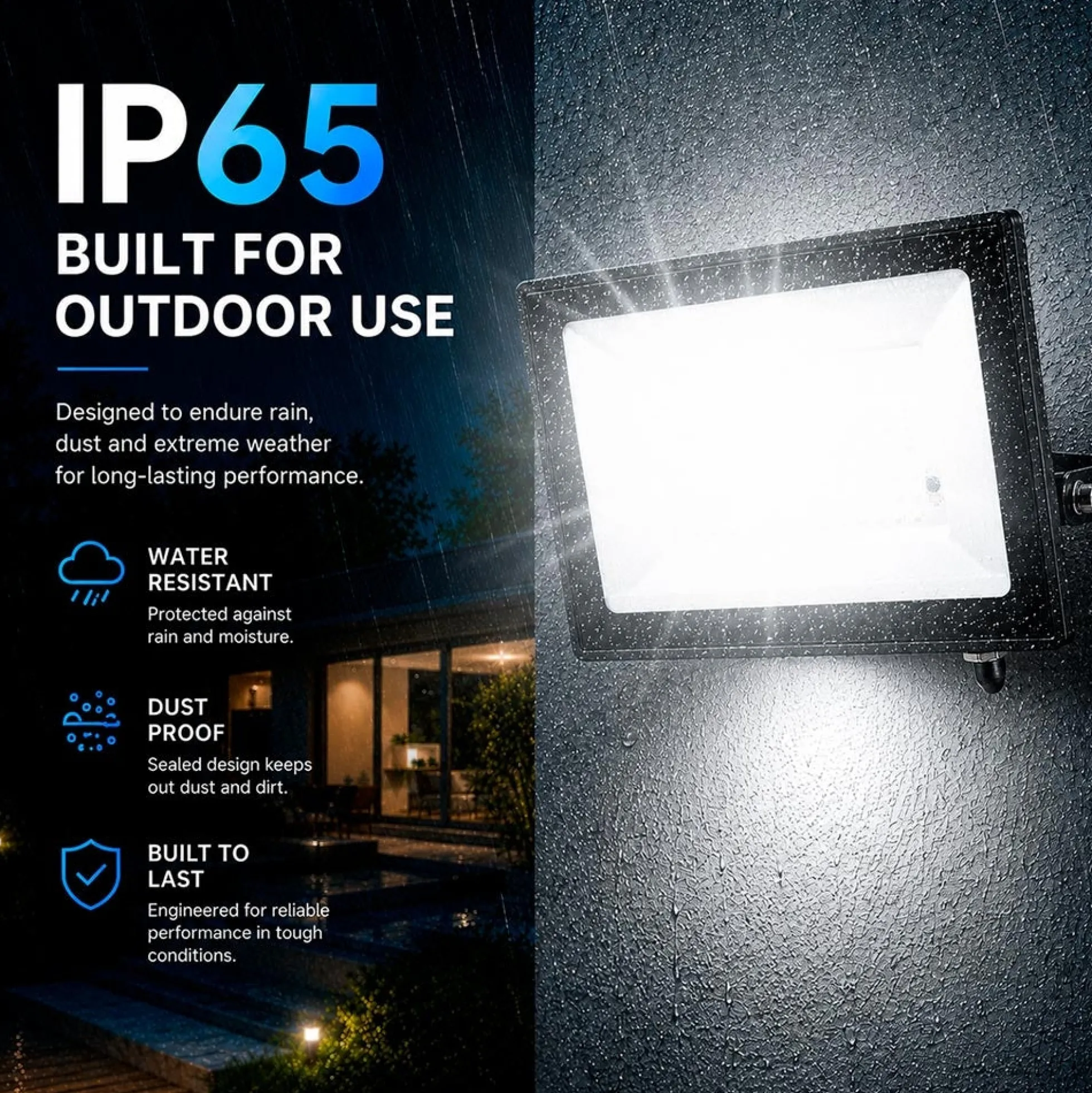 Proyector LED de exterior - RGBCW - 50W - mando a distancia IR - IP65