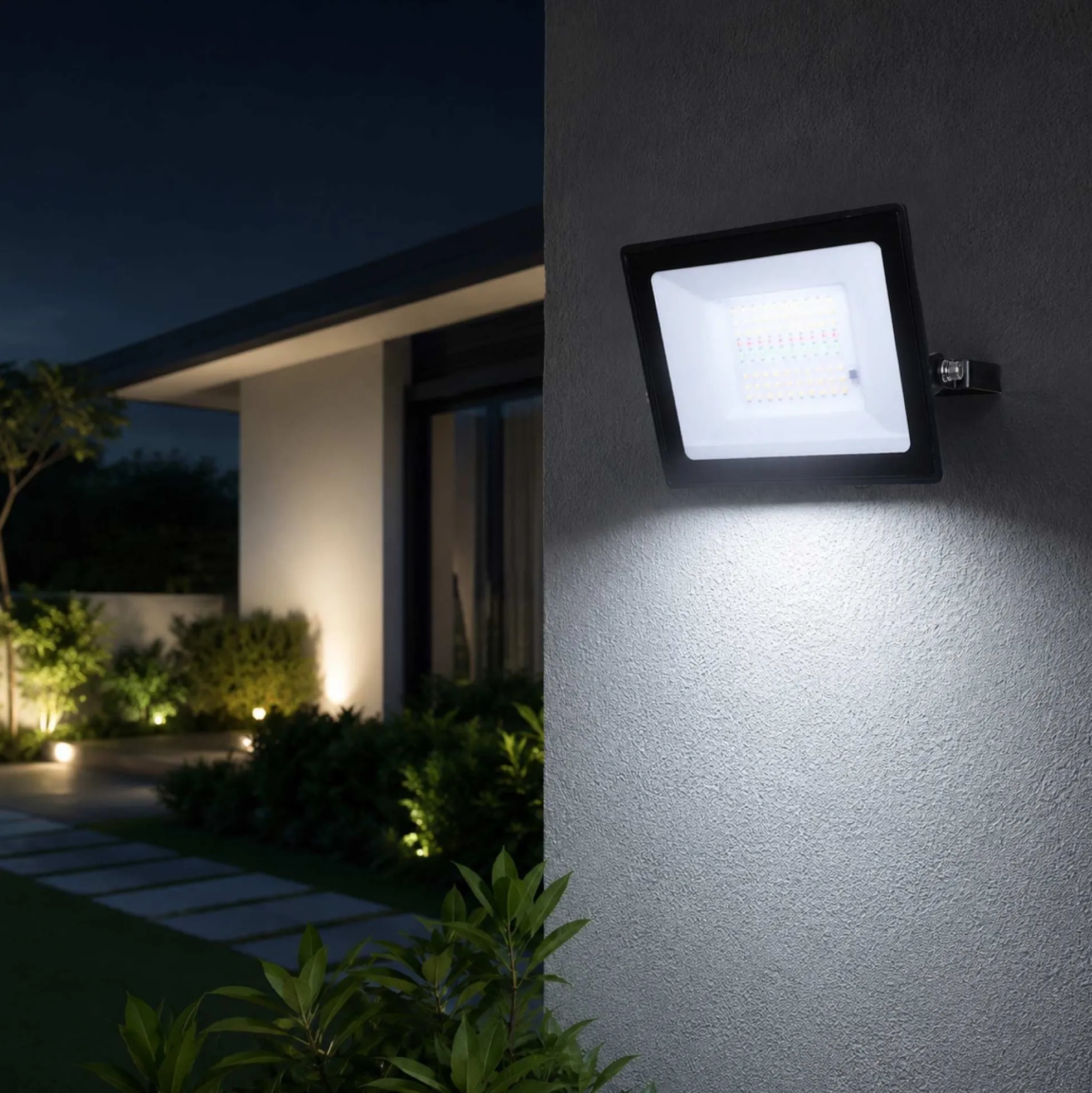Proyector LED de exterior - RGBCW - 50W - mando a distancia IR - IP65