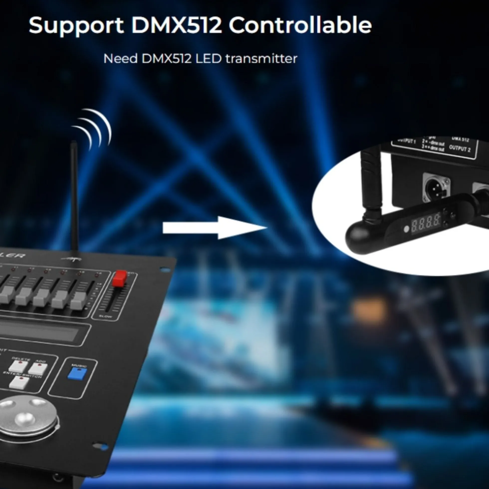 Proyector LED de exterior RGB+CCT - 200W - RF/WiFi - IP65 -Mi-Light