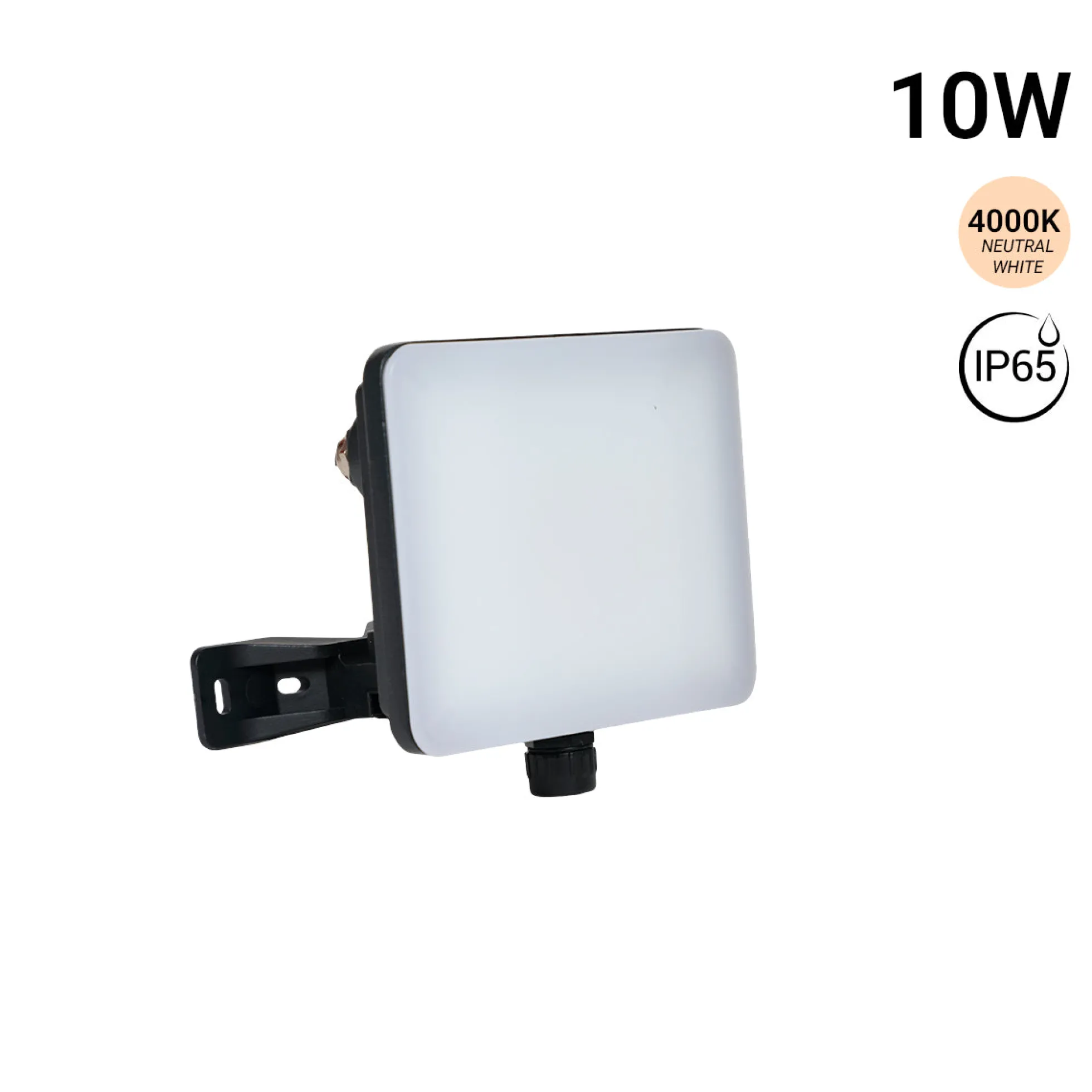 Proyector LED de exterior - 10W - 100 lm/W - Sensor Series - Negro - IP65