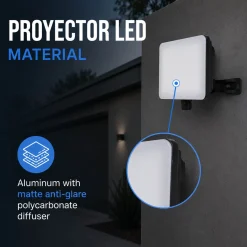 Proyector LED de exterior - 10W - 100 lm/W - Sensor Series - Negro - IP65