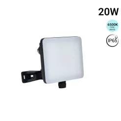 Proyector LED de exterior - 20W - 100 lm/W - Sensor Series - Negro - IP65