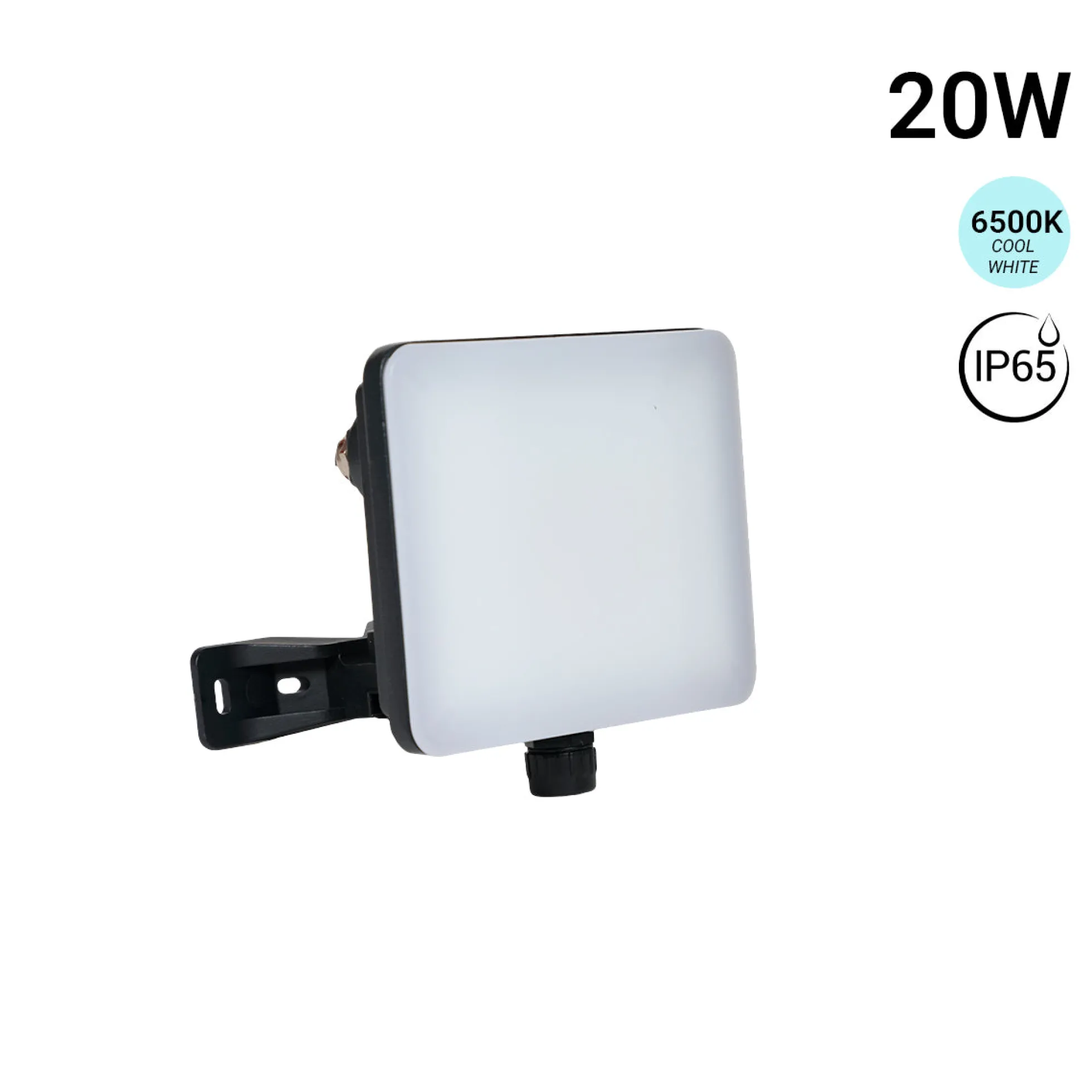 Proyector LED de exterior - 20W - 100 lm/W - Sensor Series - Negro - IP65