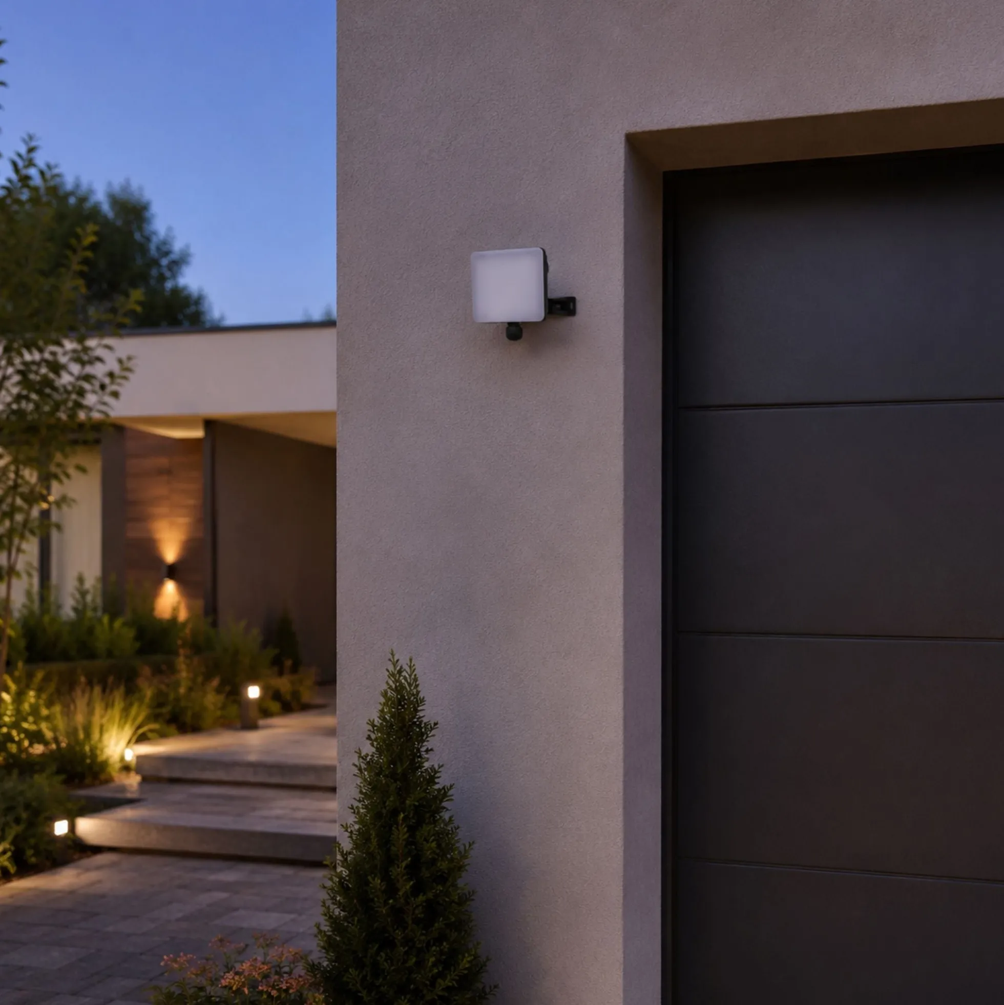 Proyector LED de exterior - 20W - 100 lm/W - Sensor Series - Negro - IP65