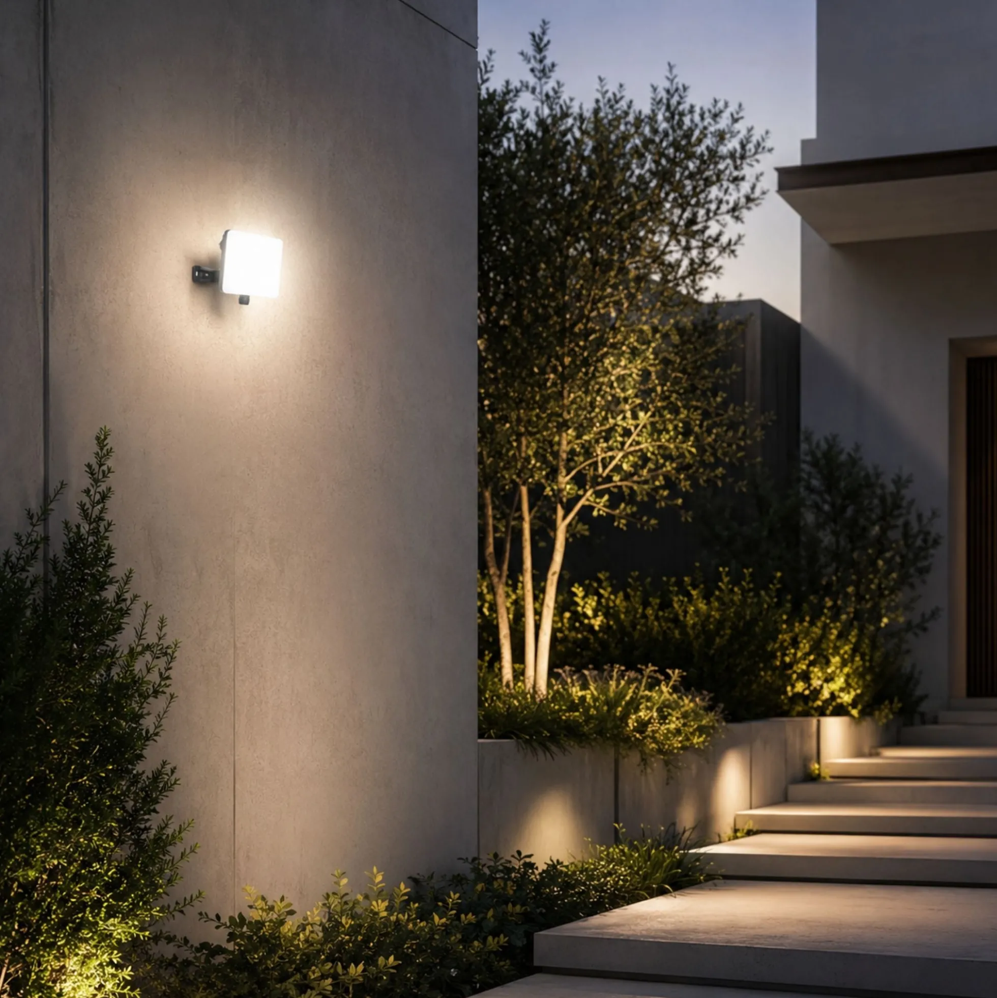Proyector LED de exterior - 20W - 100 lm/W - Sensor Series - Negro - IP65