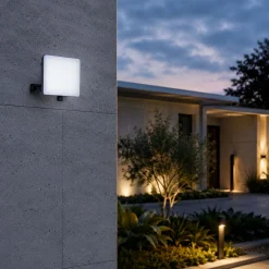 Proyector LED de exterior - 30W - 100 lm/W - Sensor Series - Negro - IP65