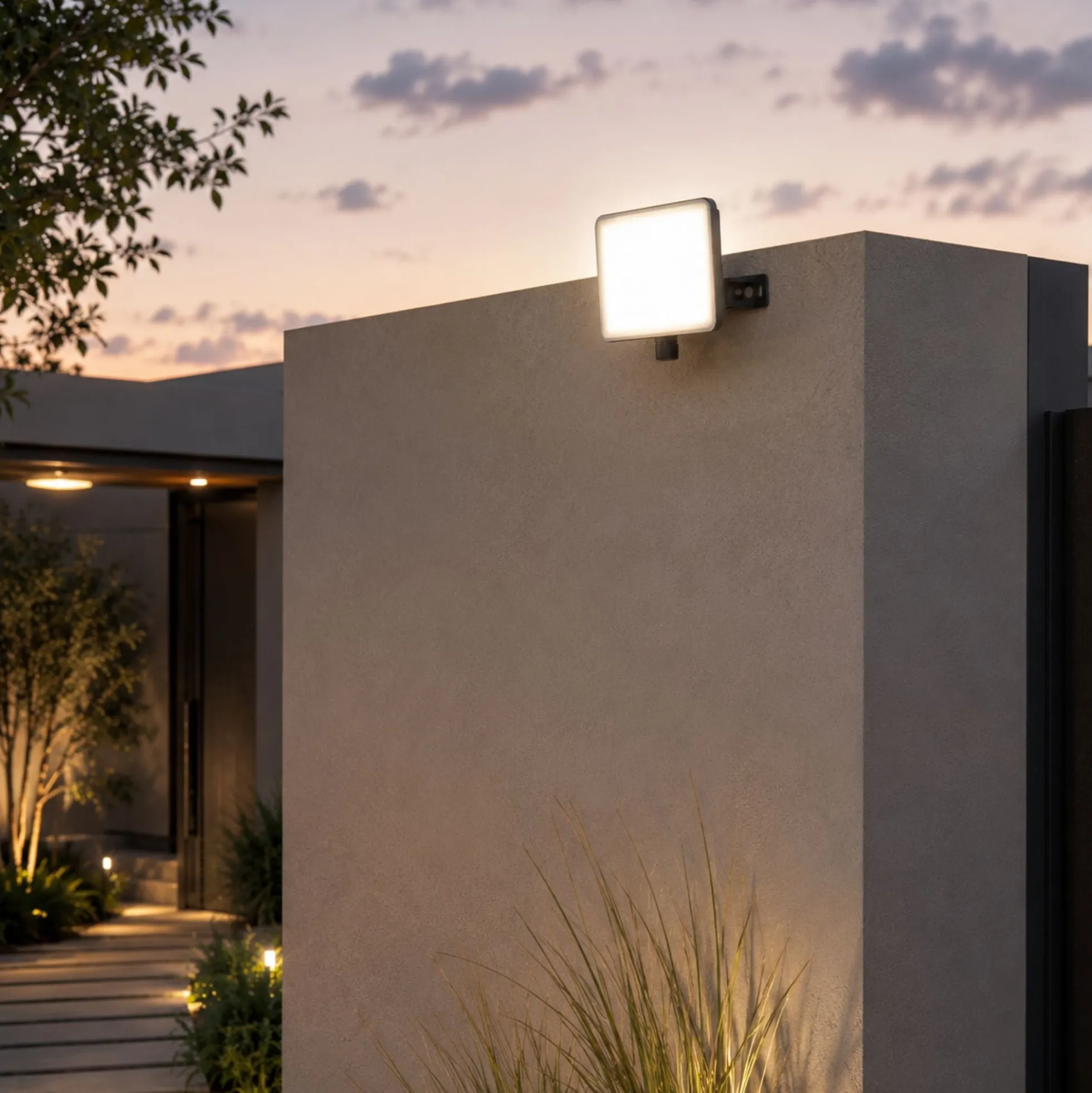 Proyector LED de exterior - 30W - 100 lm/W - Sensor Series - Negro - IP65