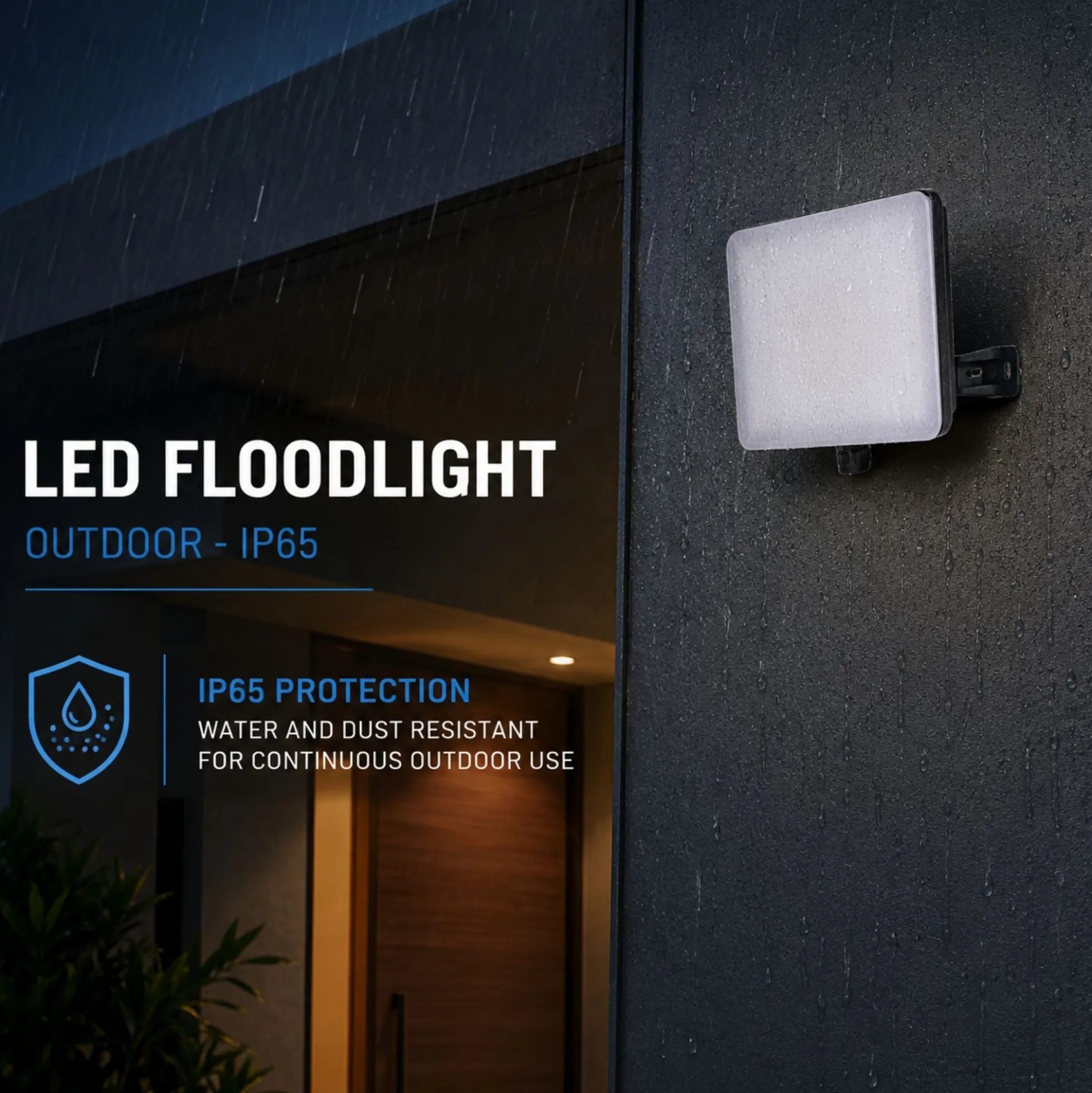 Proyector LED de exterior - 30W - 100 lm/W - Sensor Series - Negro - IP65