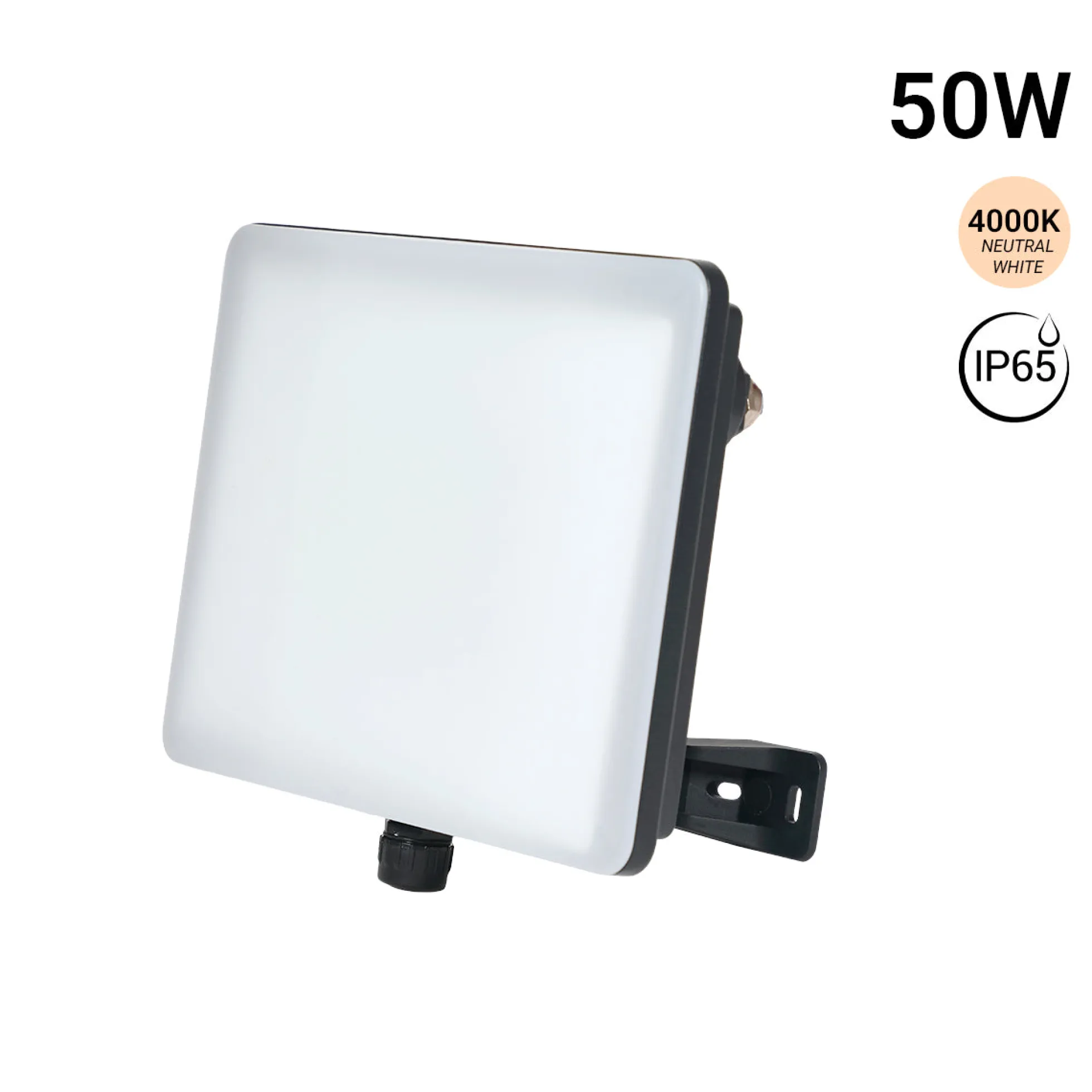 Proyector LED de exterior - 50W - 100 lm/W - Sensor Series - Negro - IP65