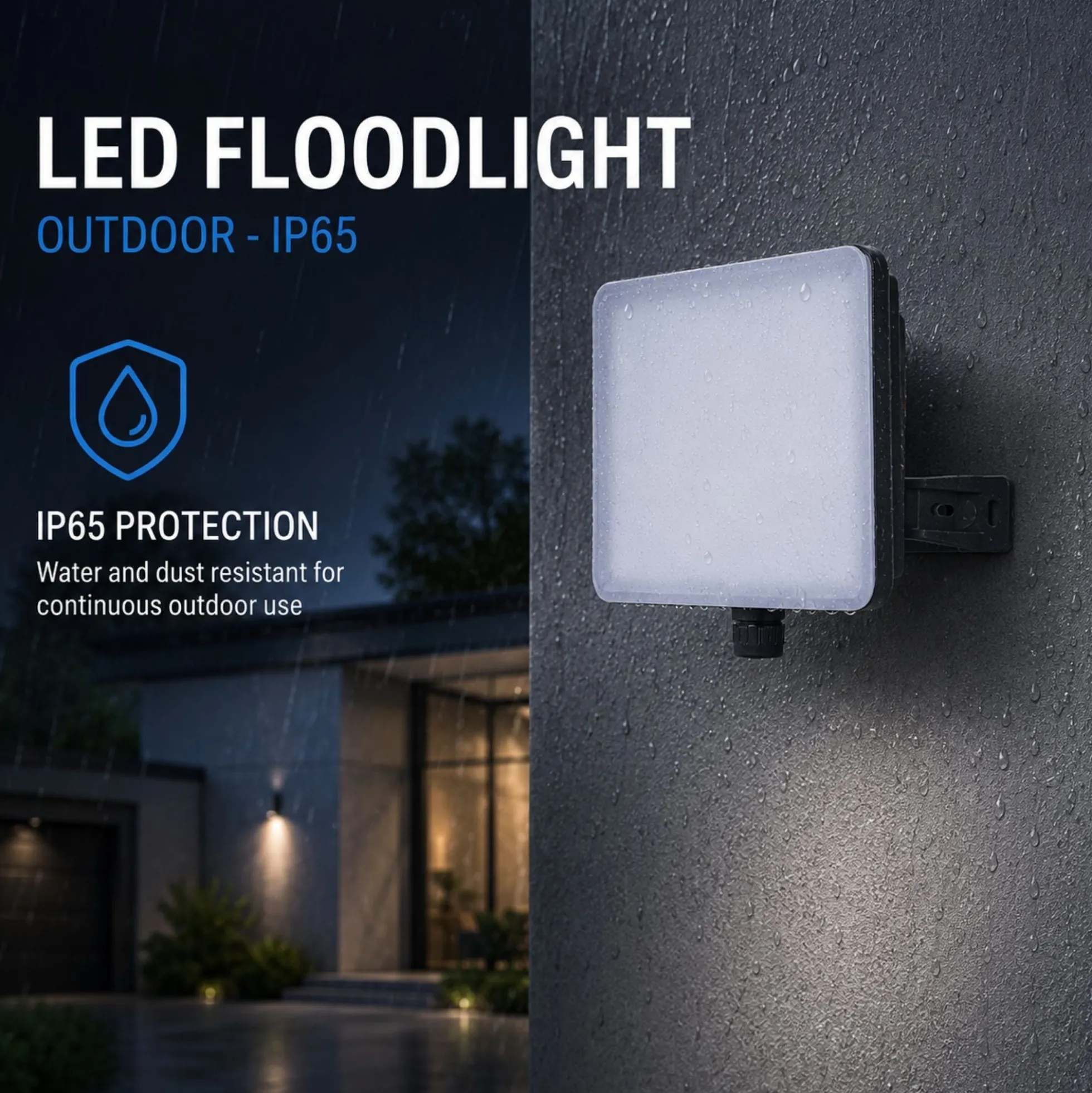 Proyector LED de exterior - 50W - 100 lm/W - Sensor Series - Negro - IP65