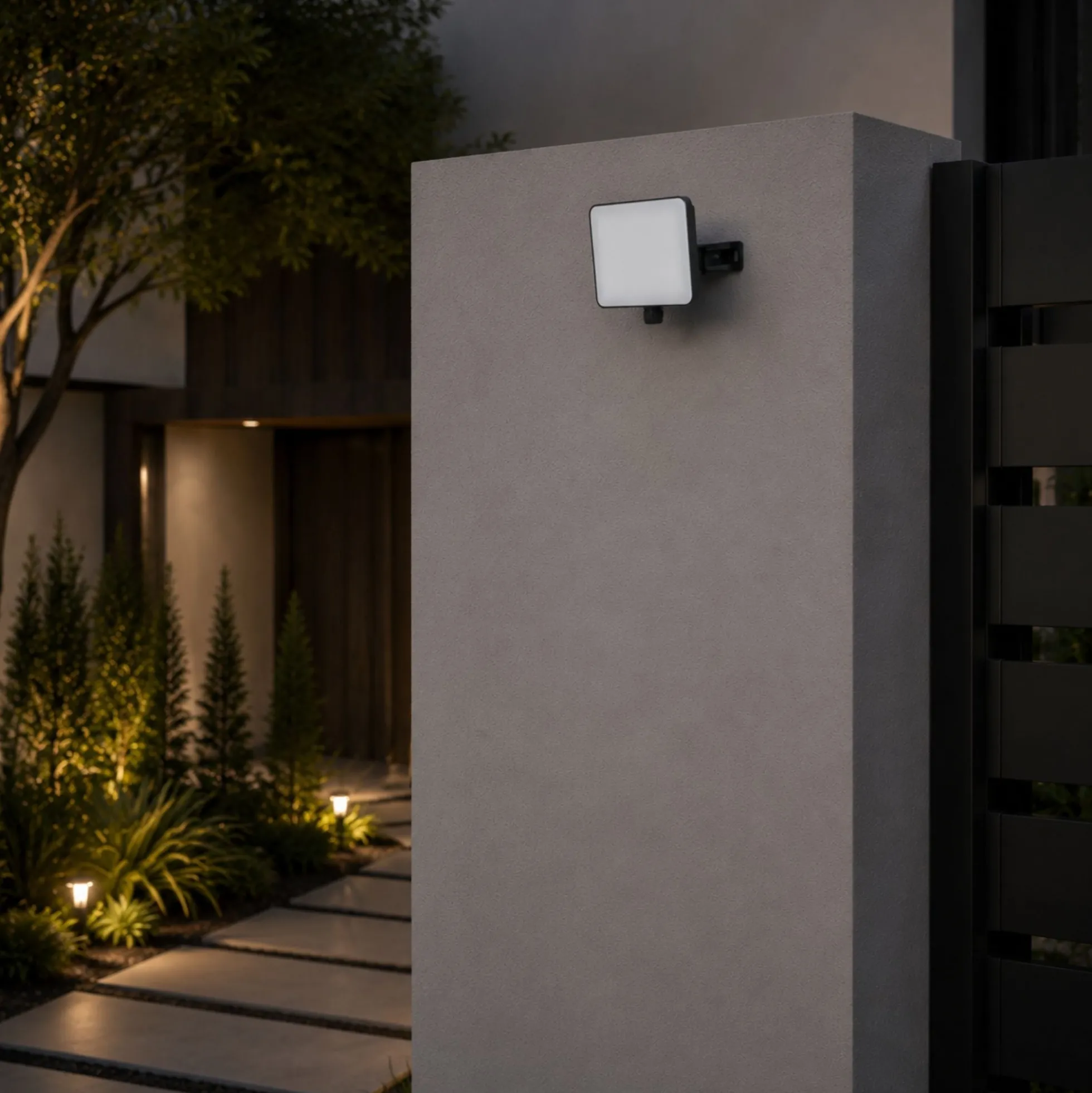 Proyector LED de exterior - 50W - 100 lm/W - Sensor Series - Negro - IP65