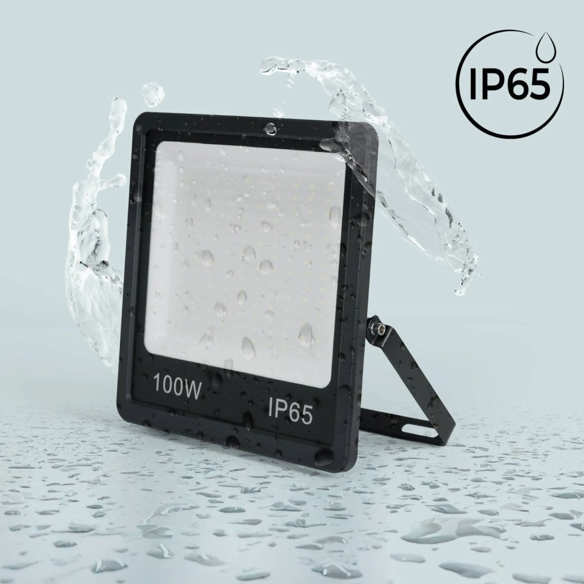 Proyector LED de exterior - 100W - Negro - IP65