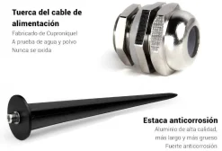 Proyector LED de jardín con pincho 15W RGB+CCT control RF/WiFi  | Mi Light
