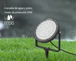 Proyector LED de jardín con pincho 15W RGB+CCT control RF/WiFi  | Mi Light