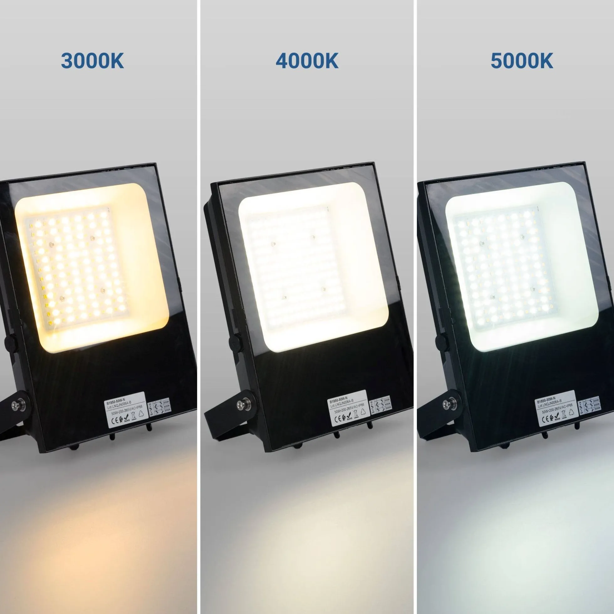 Proyector LED exterior 50W CCT - Serie "PRO" - 110lm/W - IP66