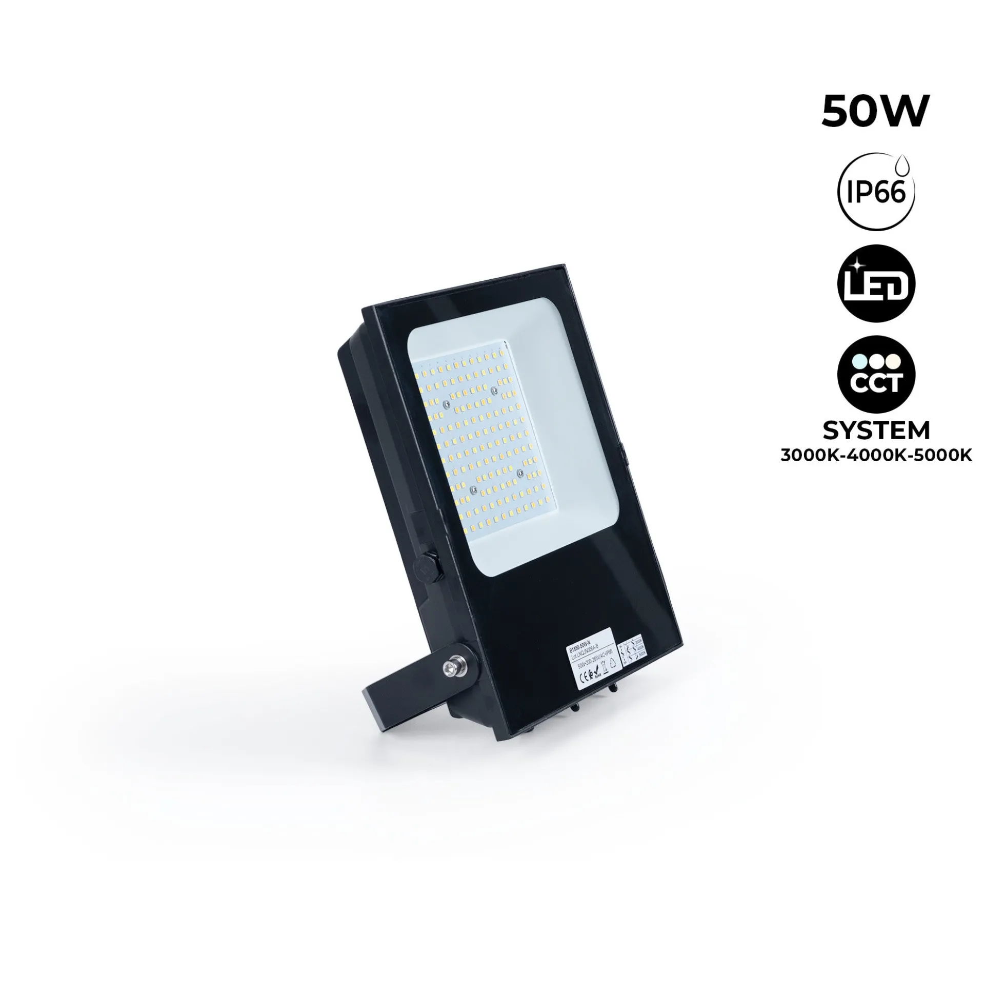 Proyector LED exterior 50W CCT - Serie "PRO" - 110lm/W - IP66