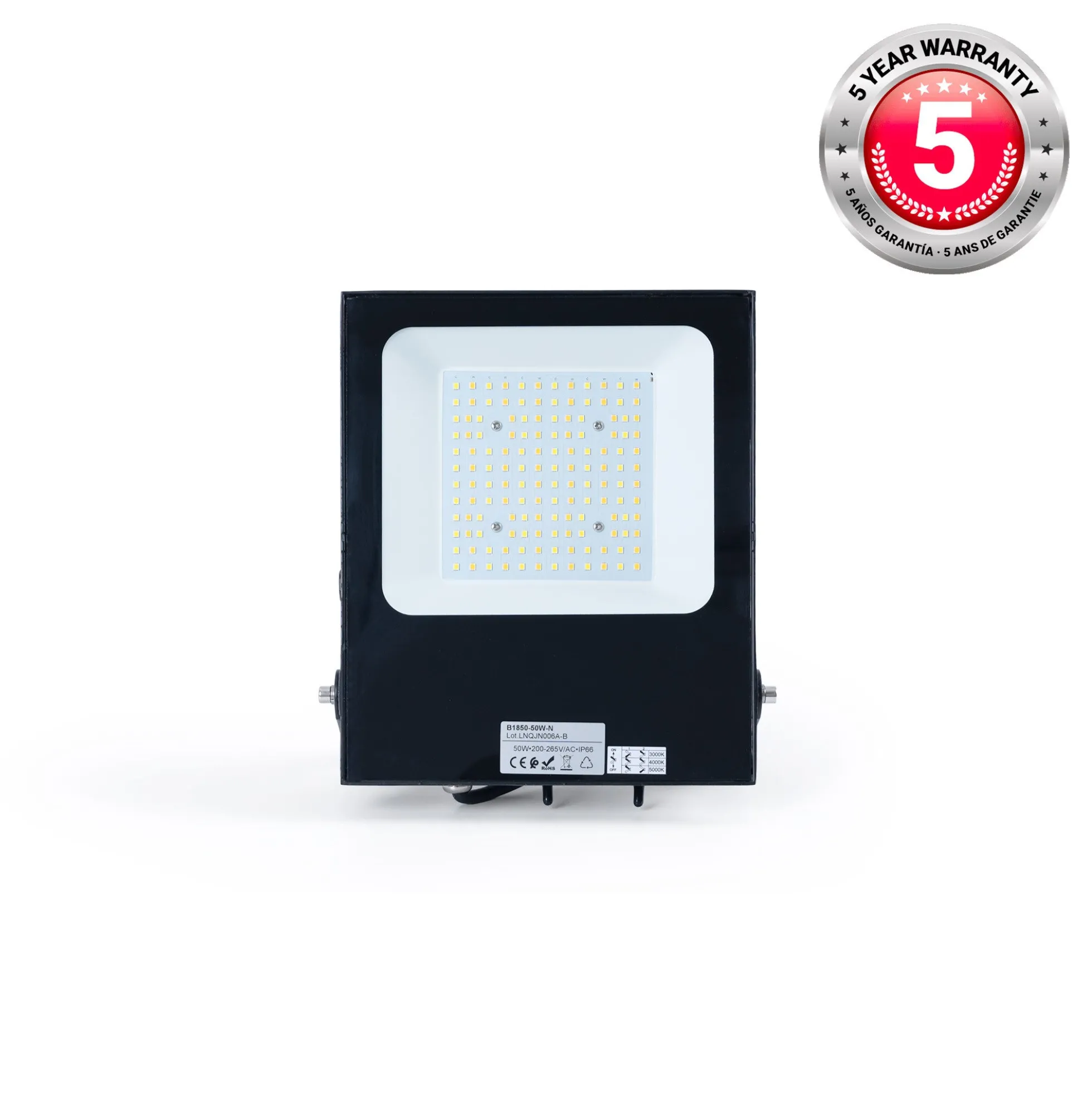 Proyector LED exterior 50W CCT - Serie "PRO" - 110lm/W - IP66