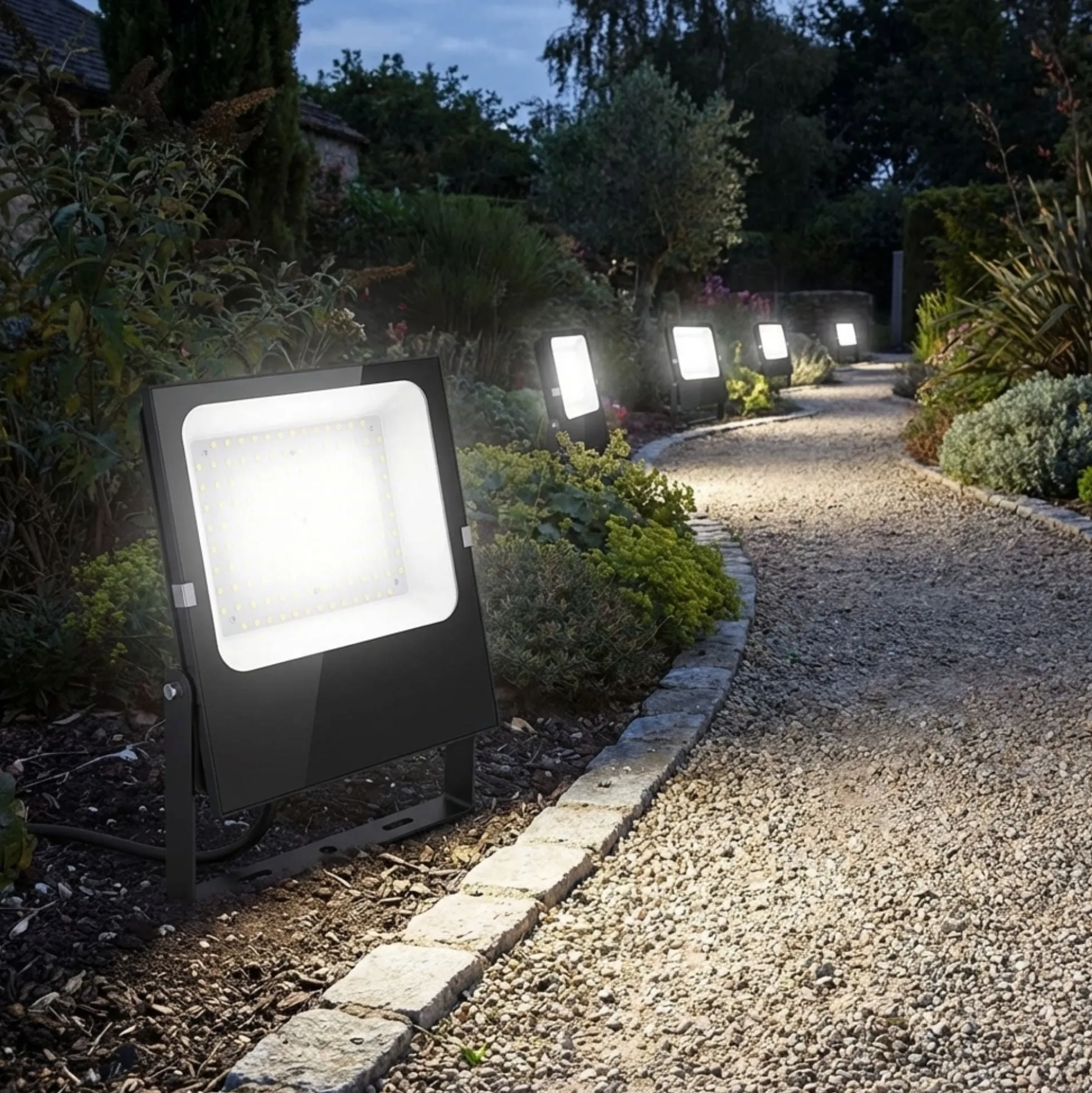 Proyector LED exterior 100W - 12-24V DC - 120º - IP66