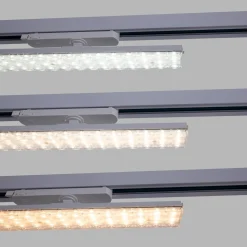 Proyector LED lineal orientable para carril trifásico 20W - CCT - CRI90 - Driver KGP