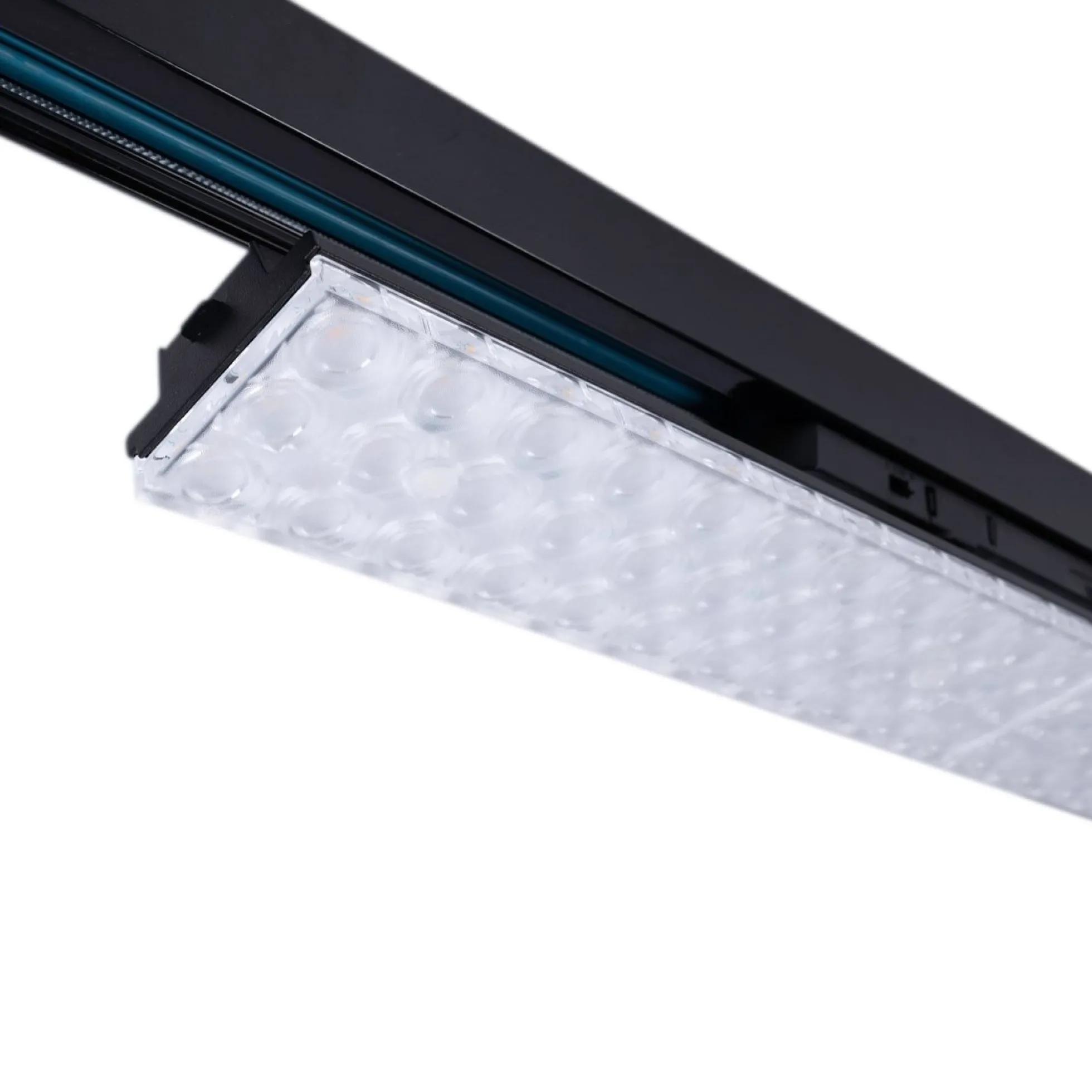 Proyector LED lineal orientable para carril trifásico 20W - CCT - CRI90 - Driver KGP