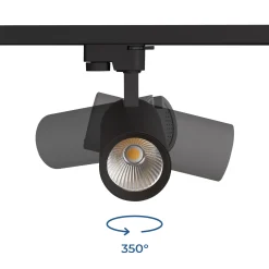 Proyector LED para carril monofásico 20W - CCT - CRI 90 - 1800 lm