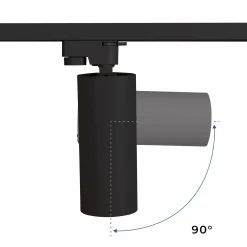 Proyector LED para carril monofásico 20W - CCT - CRI 90 - 1800 lm