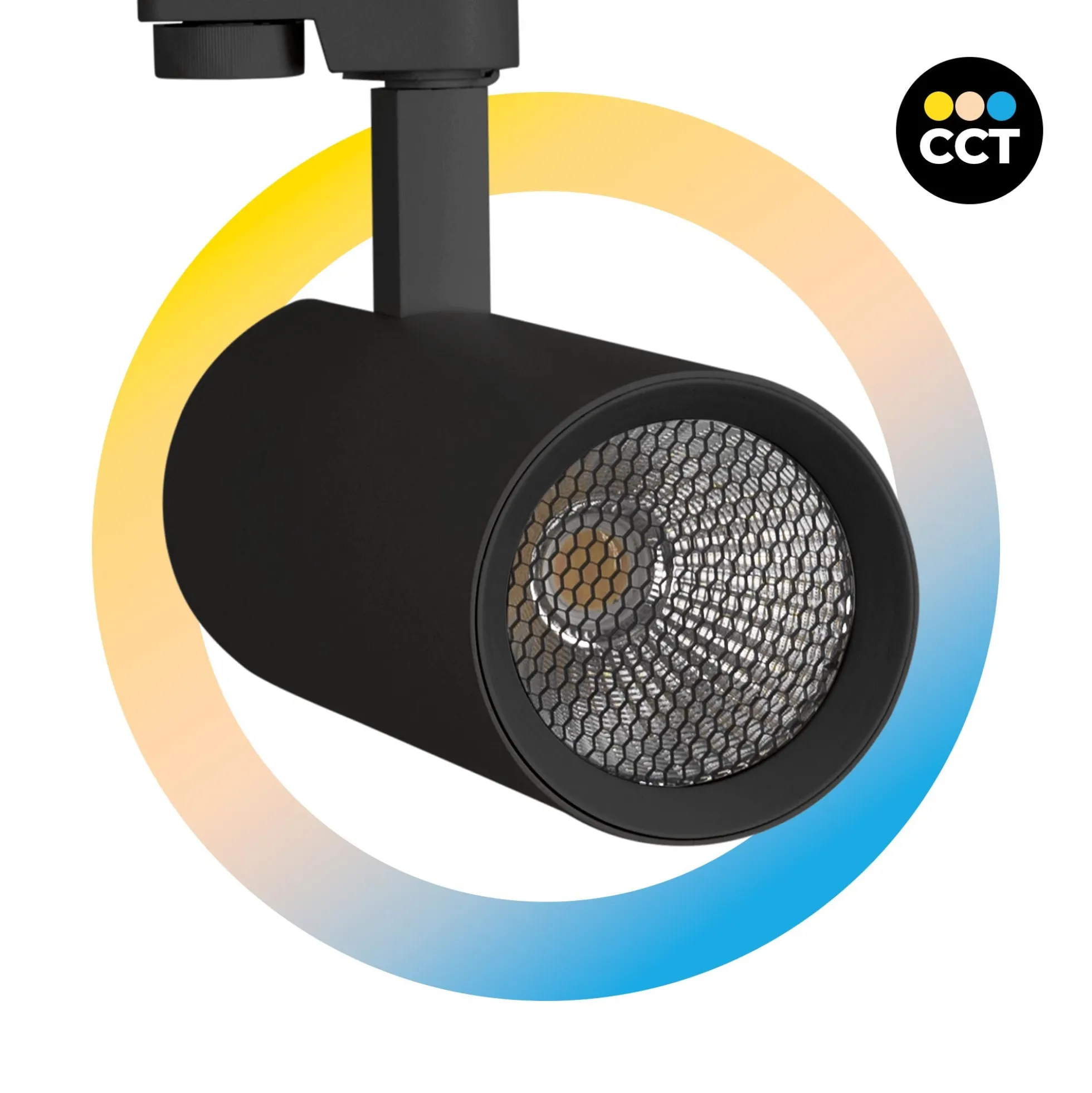 Proyector LED para carril monofásico 20W - CCT - CRI 90 - 1800 lm