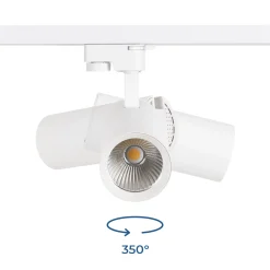 Proyector LED para carril monofásico 20W - CCT - CRI 90 - 1800 lm