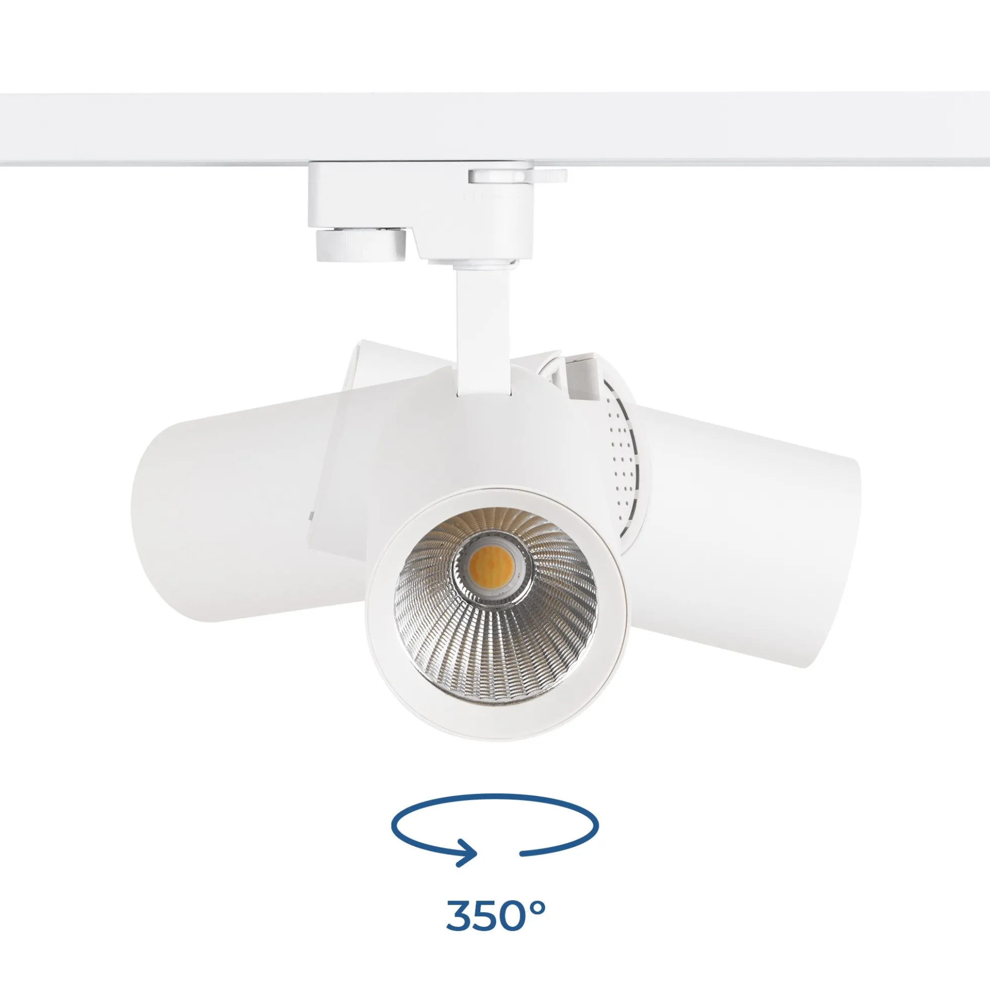 Proyector LED para carril monofásico 20W - CCT - CRI 90 - 1800 lm