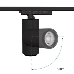 Proyector LED para carril Monofasico 35W CCT - ZOOM 20º- 60º - CRI 90