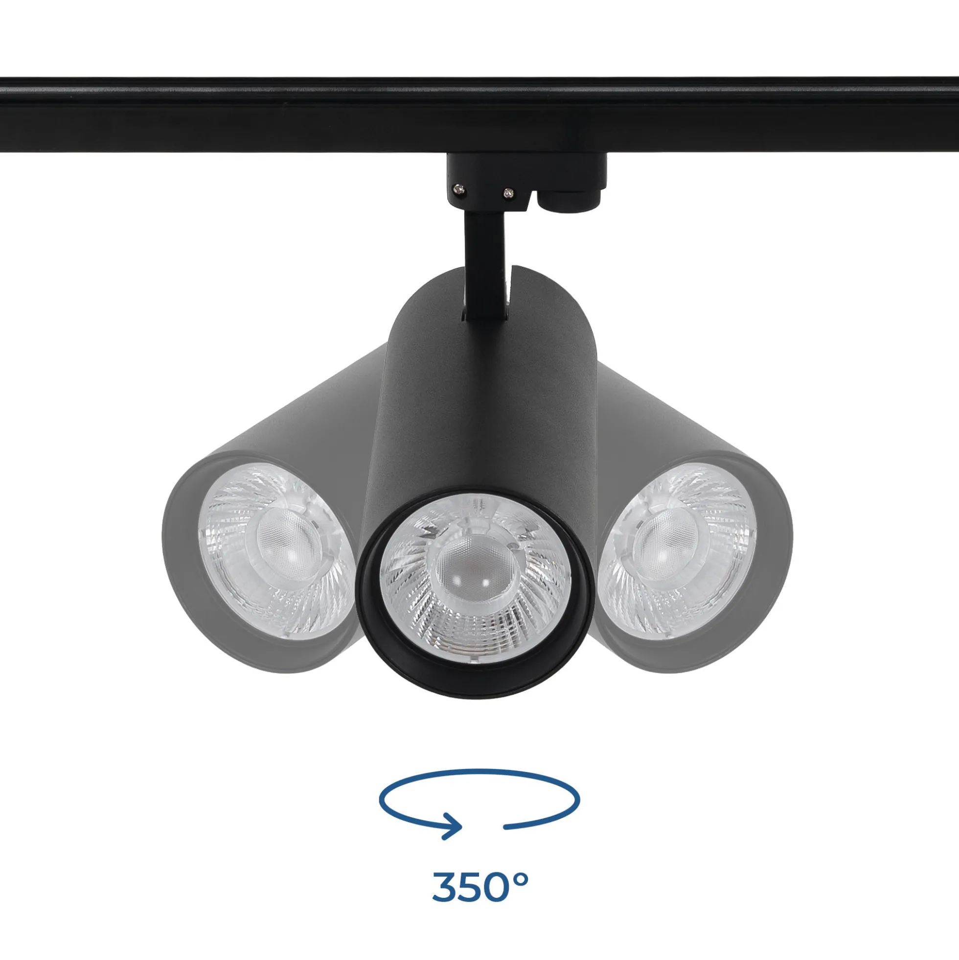 Proyector LED para carril monofásico - 36W - CCT - TRIAC regulable - CRI90
